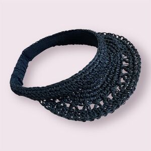 Black Woven Visor